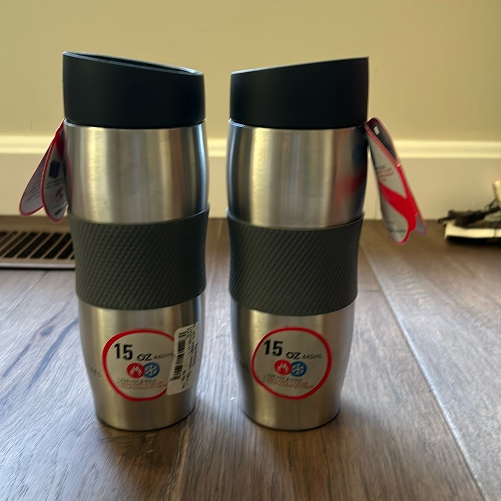 Set of 2 HydroSteel a travel tumblers